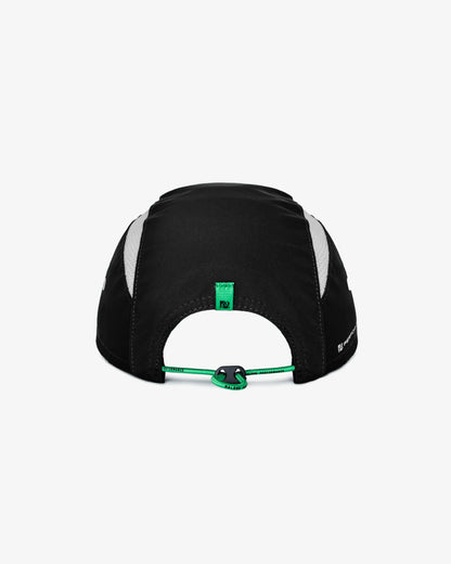 Performance Mesh Panel Bungee Hat - Black
