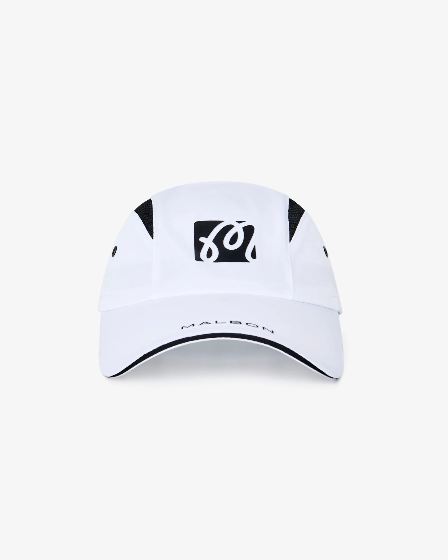Performance Mesh Panel Bungee Hat - White / Silver