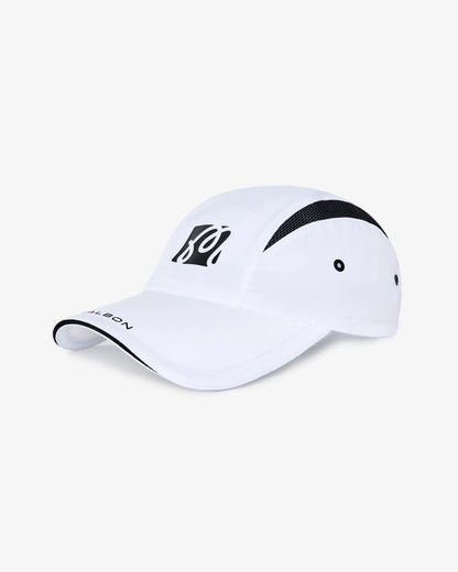 Performance Mesh Panel Bungee Hat - White / Silver