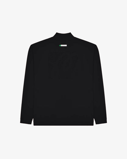 Performance Quarter Zip Shell Pullover - Black