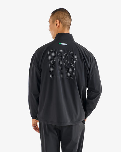 Performance Quarter Zip Shell Pullover - Black