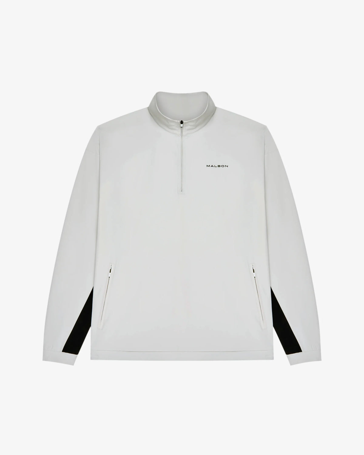 Performance Quarter Zip Shell Pullover - Silver / Black