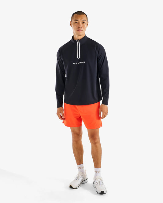 Performance Raglan Quarter Zip - Black