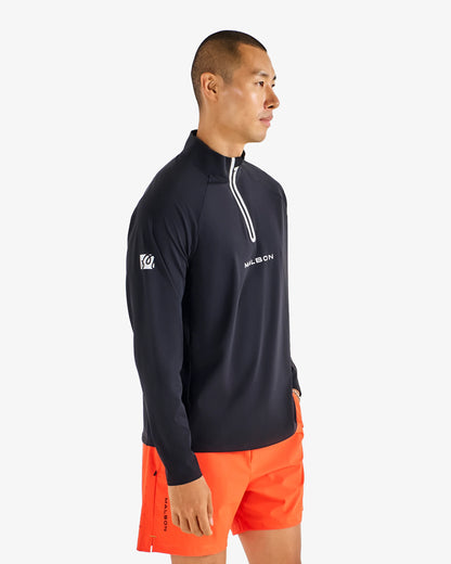 Performance Raglan Quarter Zip - Black