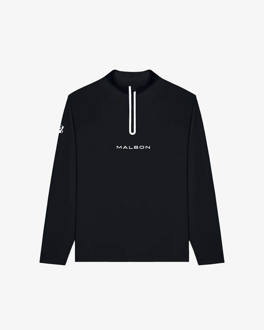 Performance Raglan Quarter Zip - Black