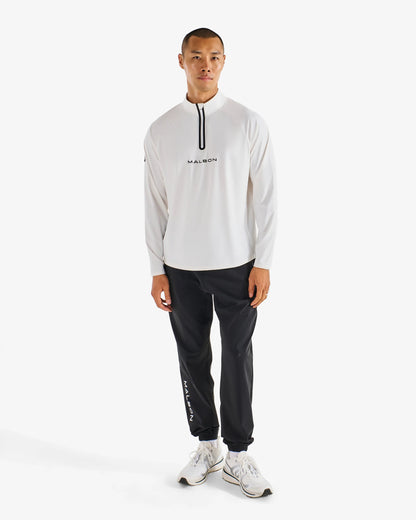 Performance Raglan Quarter Zip - White