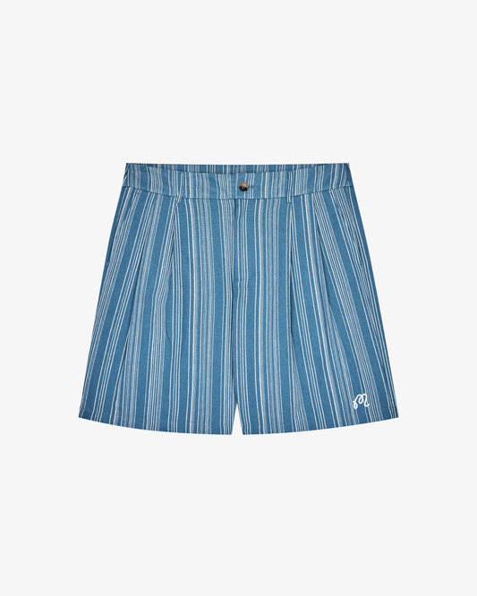 Arena Short - Aegean Blue Stripe