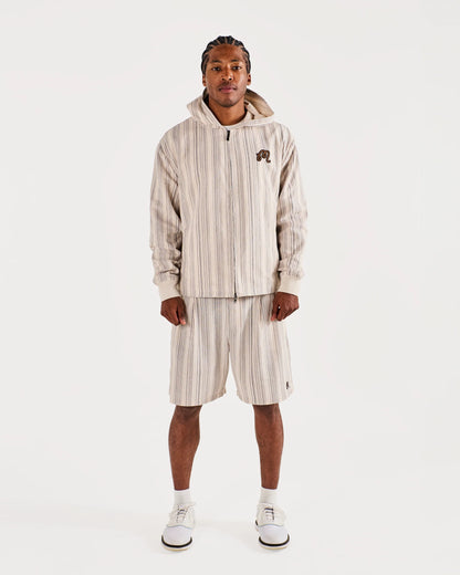 Arena Short - Cream Stripe