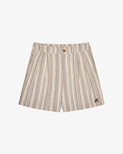 Arena Short - Cream Stripe