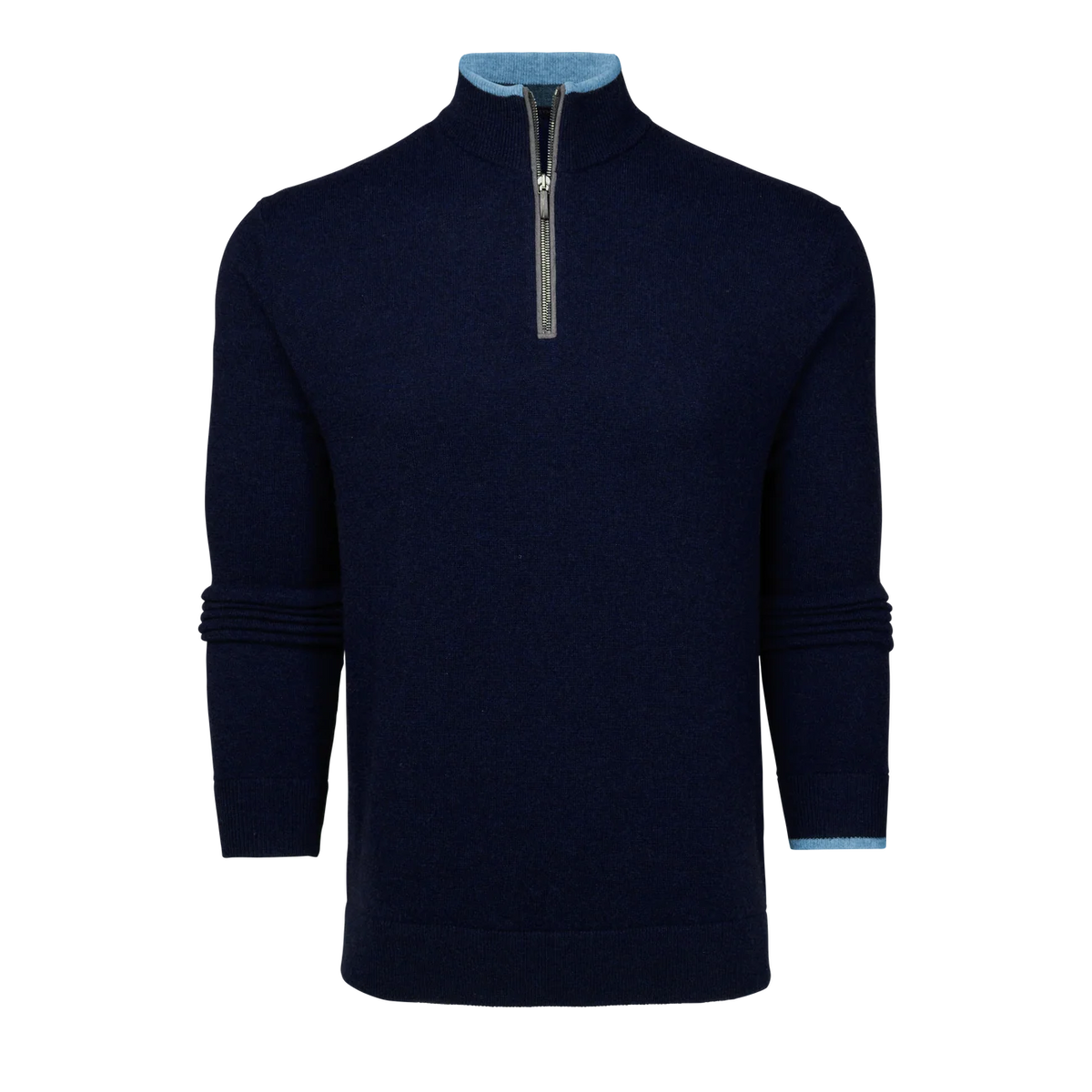 Sebonack Quarter Zip Sweater - Maltese Blue