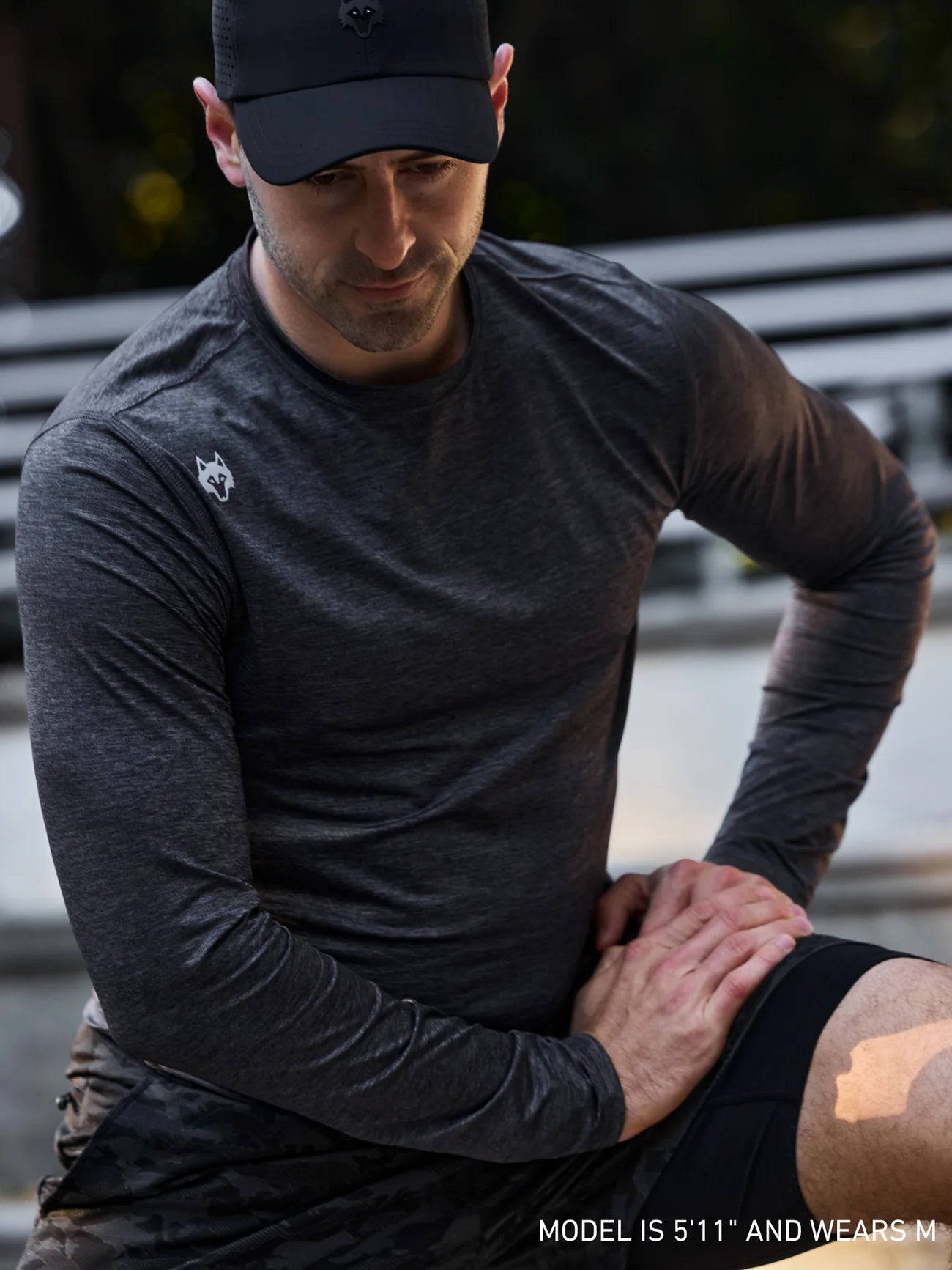 Guide Sport Long Sleeve Tee - Dark Grey Heather
