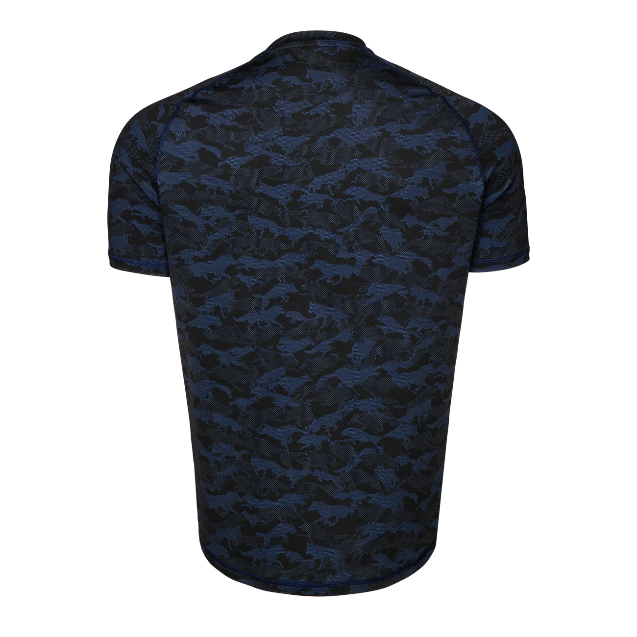 Wolfpack Camo Kennebec SS Sport Tee - Maltese Blue