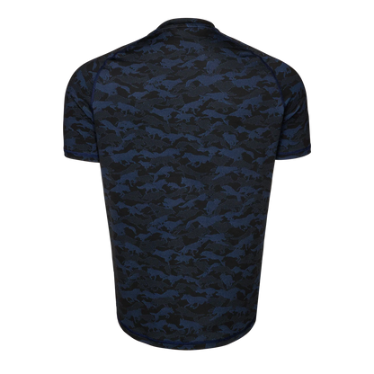 Wolfpack Camo Kennebec SS Sport Tee - Maltese Blue