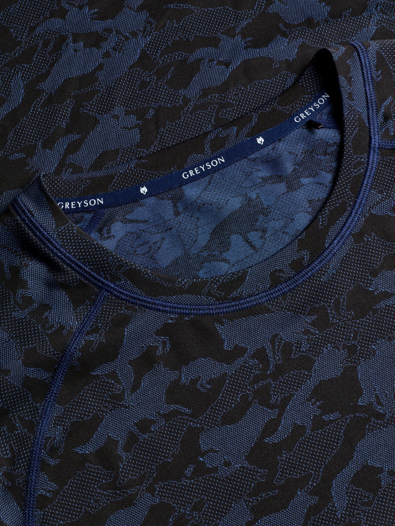 Wolfpack Camo Kennebec SS Sport Tee - Maltese Blue