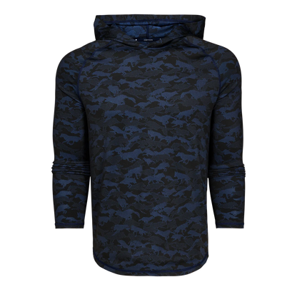 Wolfpack Camo Kennebec Sport Hoodie - Maltese Blue