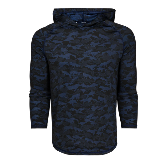 Wolfpack Camo Kennebec Sport Hoodie - Maltese Blue