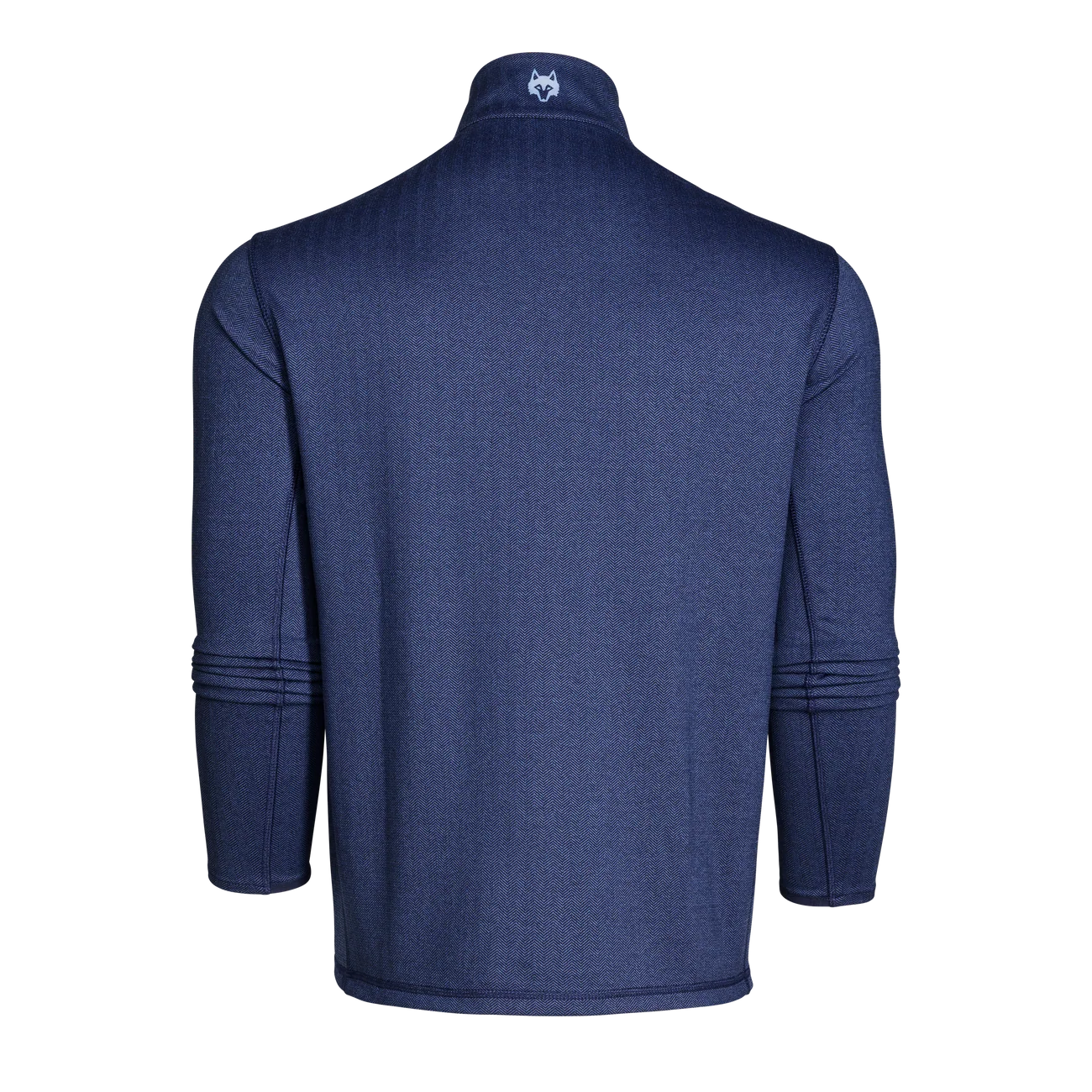Herringbone Tate Quarter Zip - Navy Herringbone