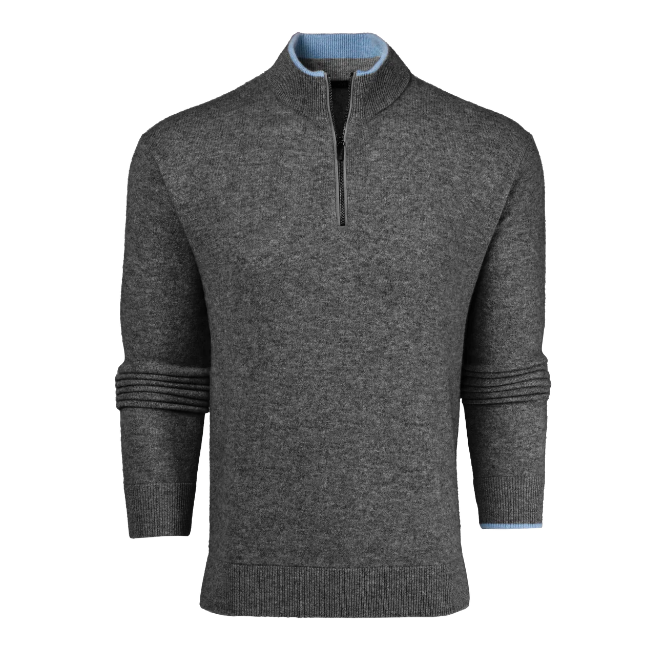 Sebonack Quarter Zip Sweater - Dark Grey Heather
