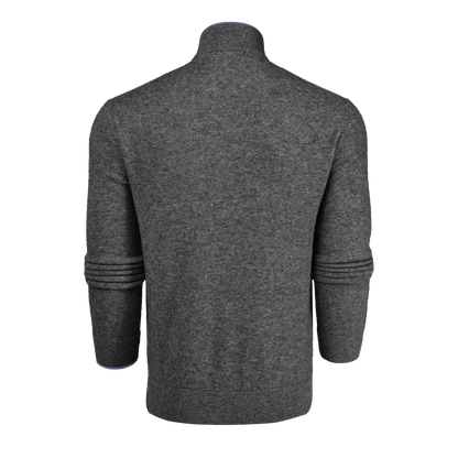 Sebonack Quarter Zip Sweater - Dark Grey Heather