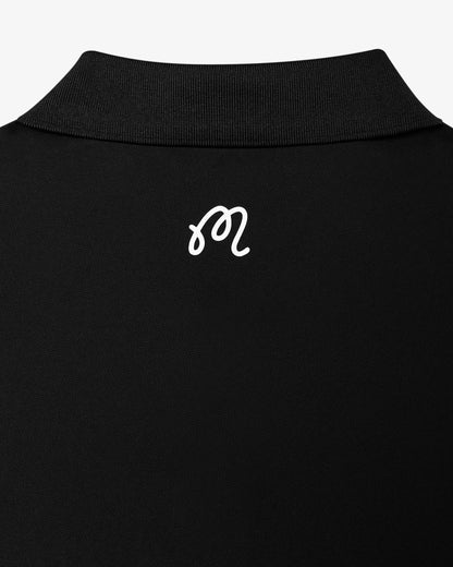 Block Placket Polo - Black (2026)