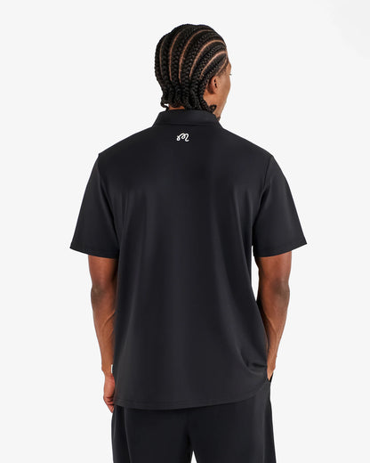 Block Placket Polo - Black (2026)