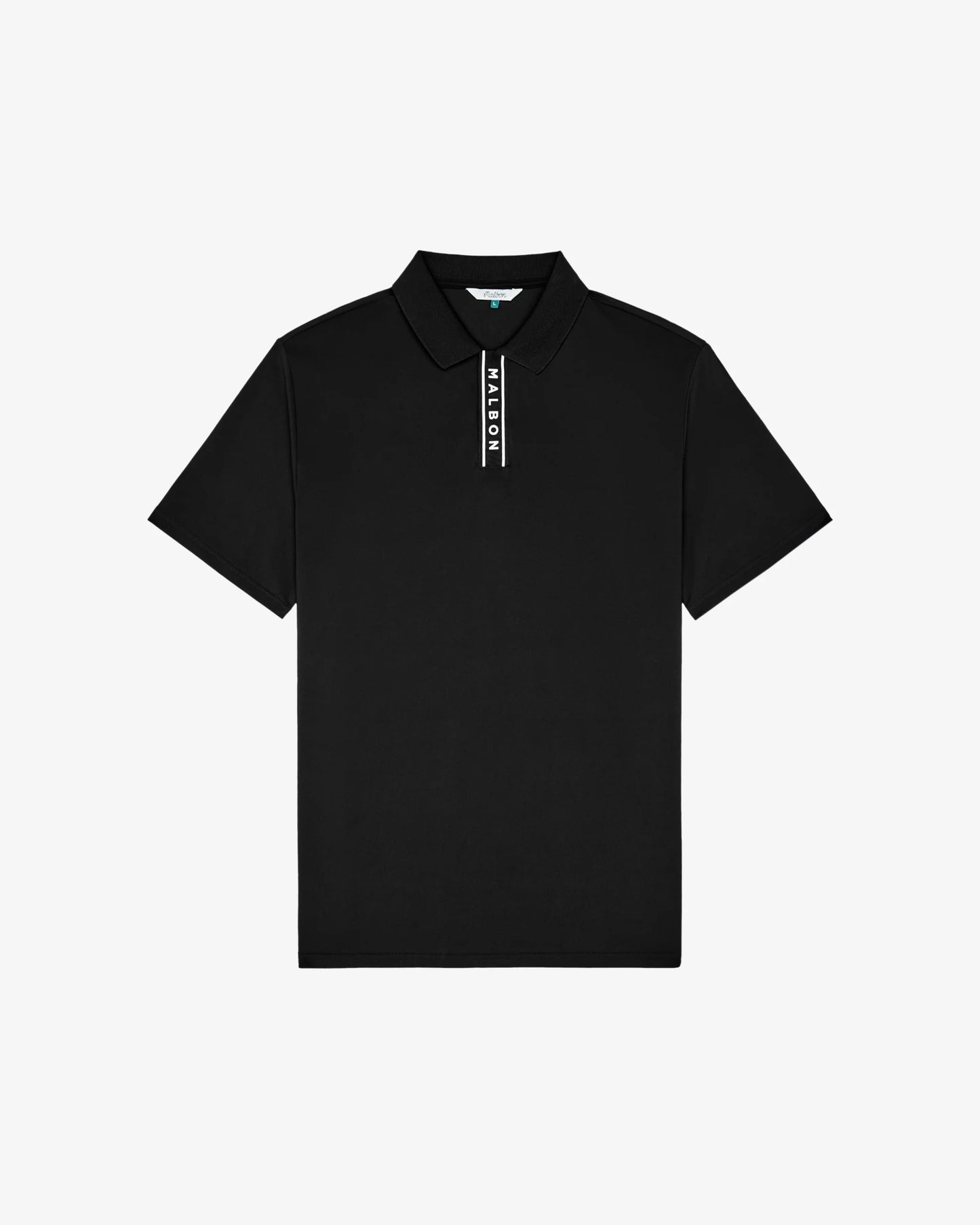 Block Placket Polo - Black (2026)