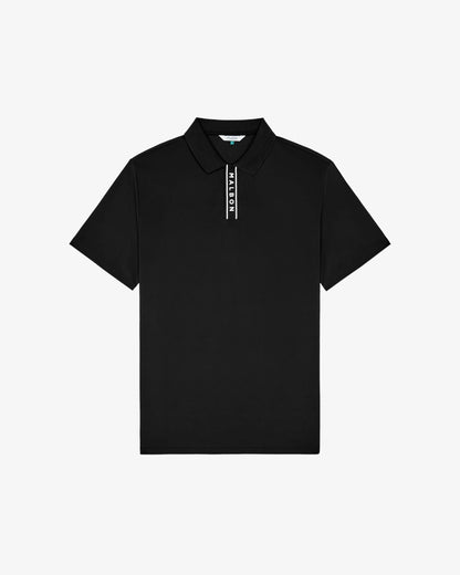 Block Placket Polo - Black (2026)