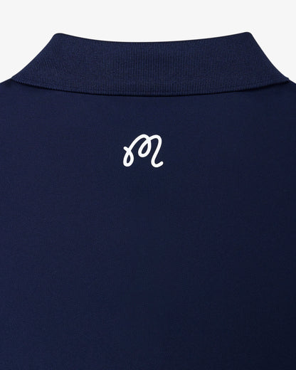Block Placket Polo - Navy (2026)