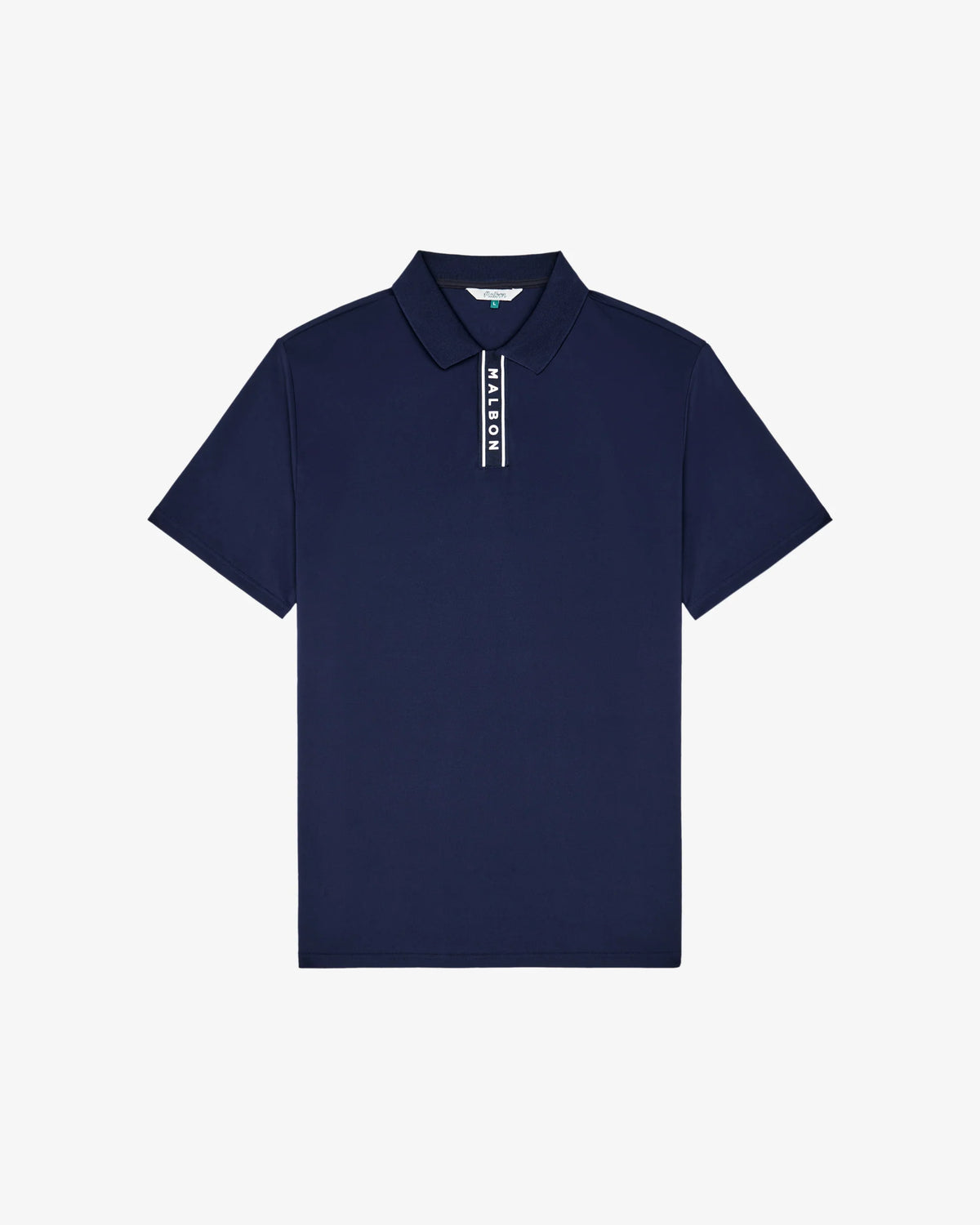 Block Placket Polo - Navy