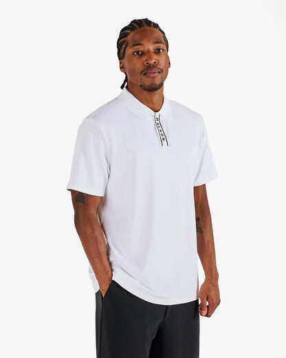 Block Placket Polo - White (2026)