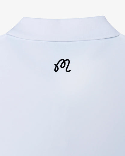 Block Placket Polo - White (2026)