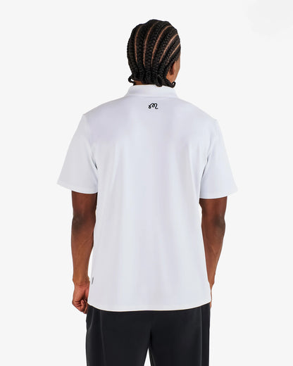 Block Placket Polo - White (2026)