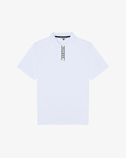 Block Placket Polo - White (2026)