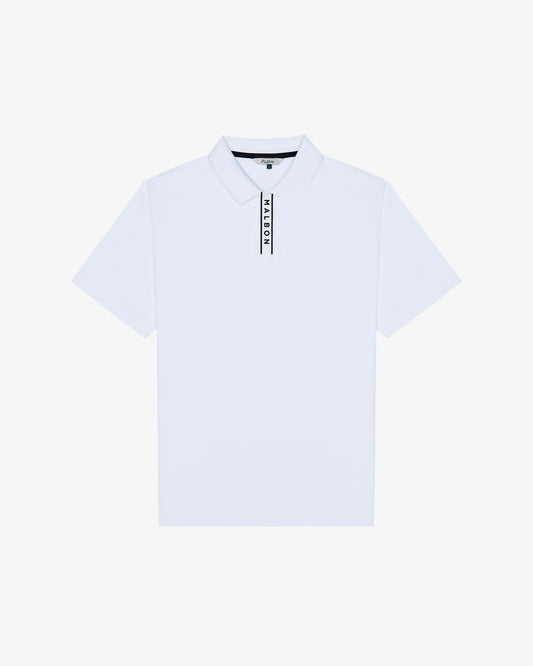 Block Placket Polo - White (2026)