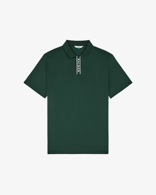 Block Placket Polo - Forest