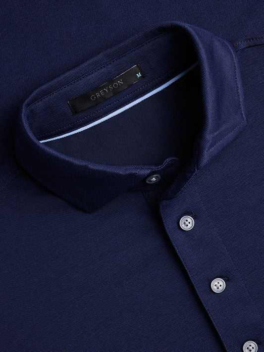 Omaha Long Sleeve Polo - Maltese Blue