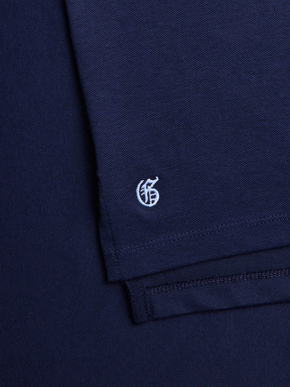 Omaha Long Sleeve Polo - Maltese Blue