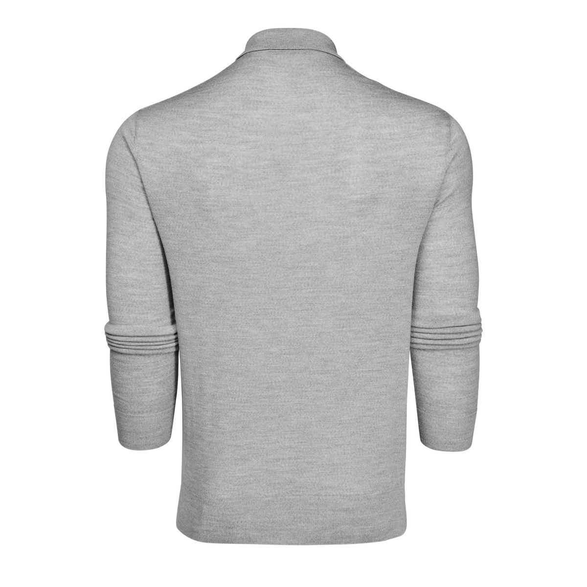 Saratoga LS Sweater Polo - Light Grey Heather