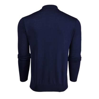 Saratoga LS Sweater Polo - Maltese Blue