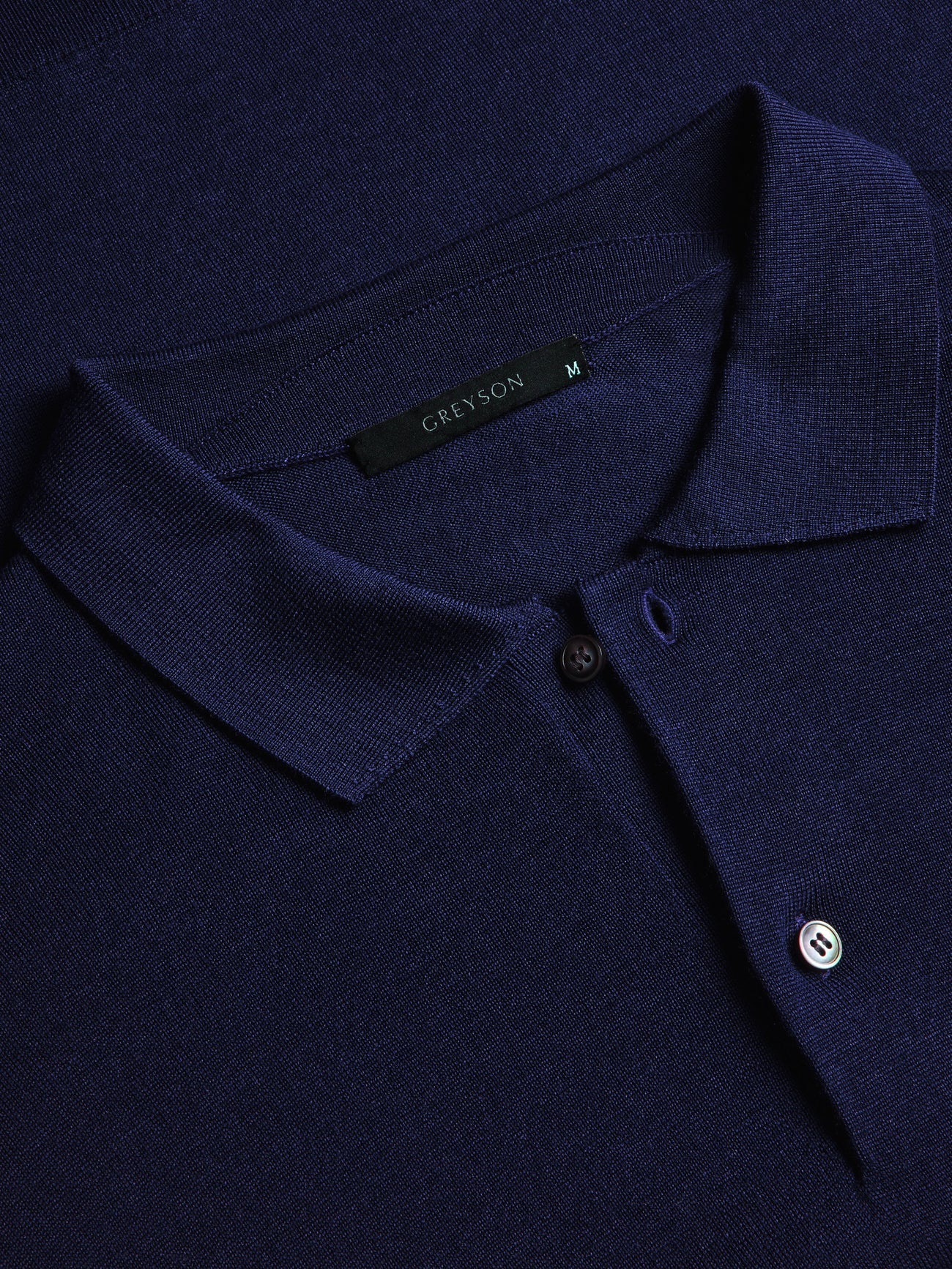 Saratoga LS Sweater Polo - Maltese Blue