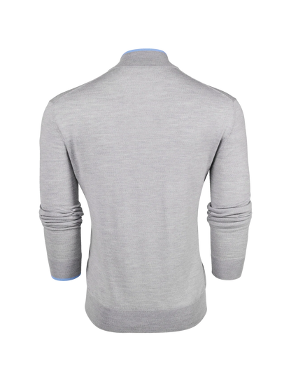 Saratoga Quarter Zip - Light Grey Heather