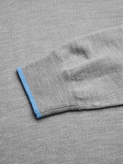 Saratoga Quarter Zip - Light Grey Heather