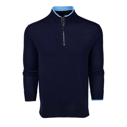 Saratoga Quarter Zip - Maltese Blue