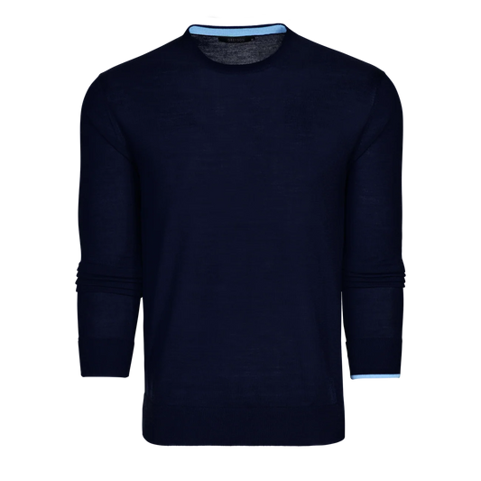 Saratoga Crewneck - Maltese Blue
