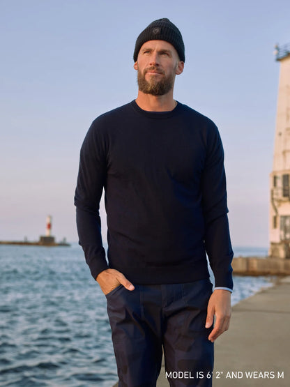 Saratoga Crewneck - Maltese Blue