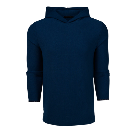 Traverse Waffle Hoodie - Maltese Blue