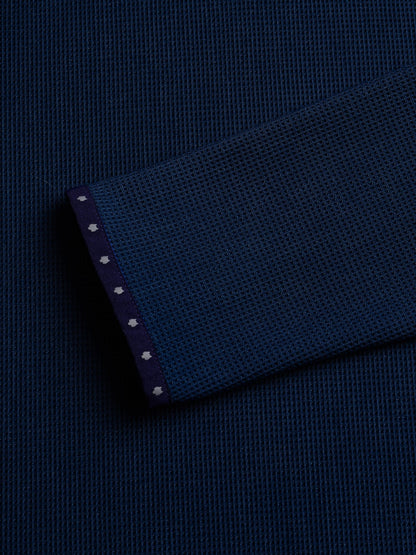 Traverse Waffle Hoodie - Maltese Blue