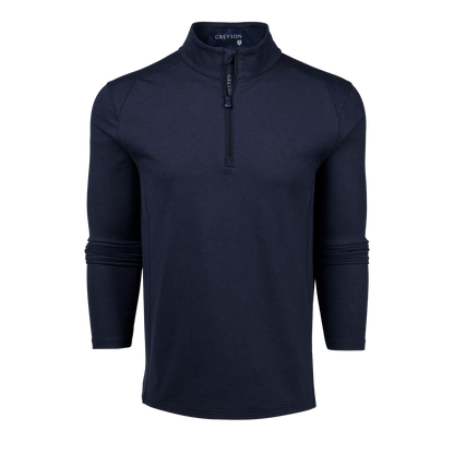 Rhinebeck Quarter Zip - Maltese Blue