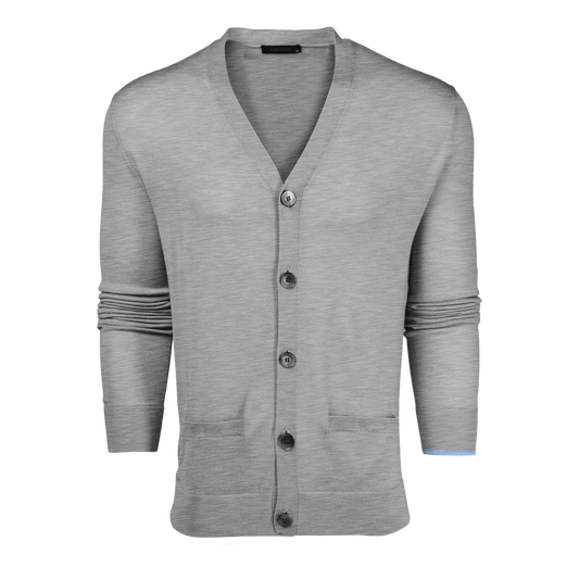 Saratoga Cardigan - Light Grey Heather