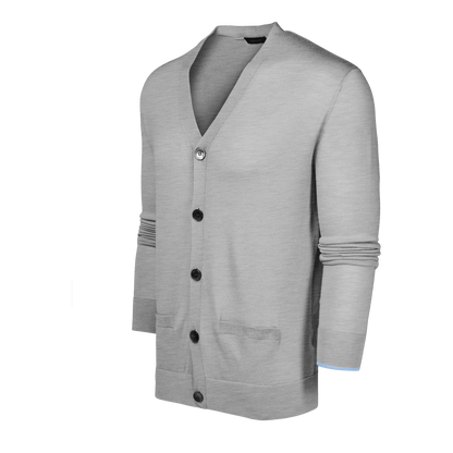 Saratoga Cardigan - Light Grey Heather